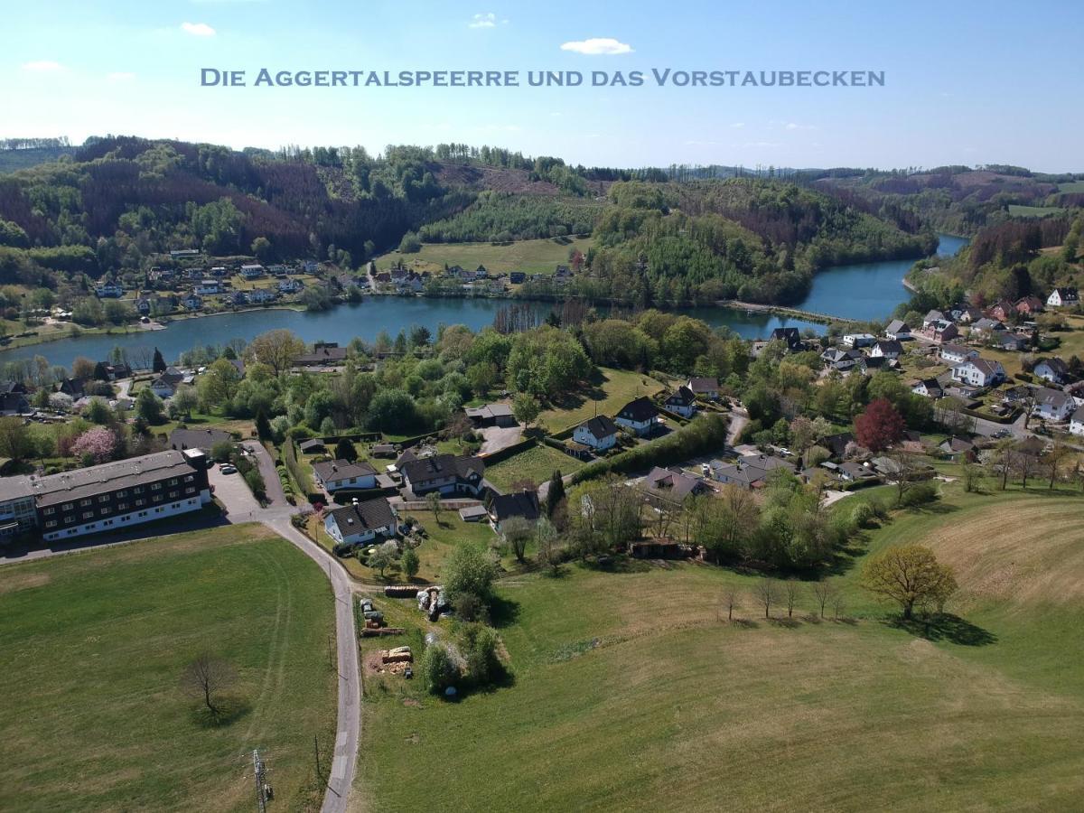 Exklusive Ferienwohnung 'Agger-Blick' Mit Grosser Seeblick-Terrasse & Sauna 古默斯巴赫 外观 照片